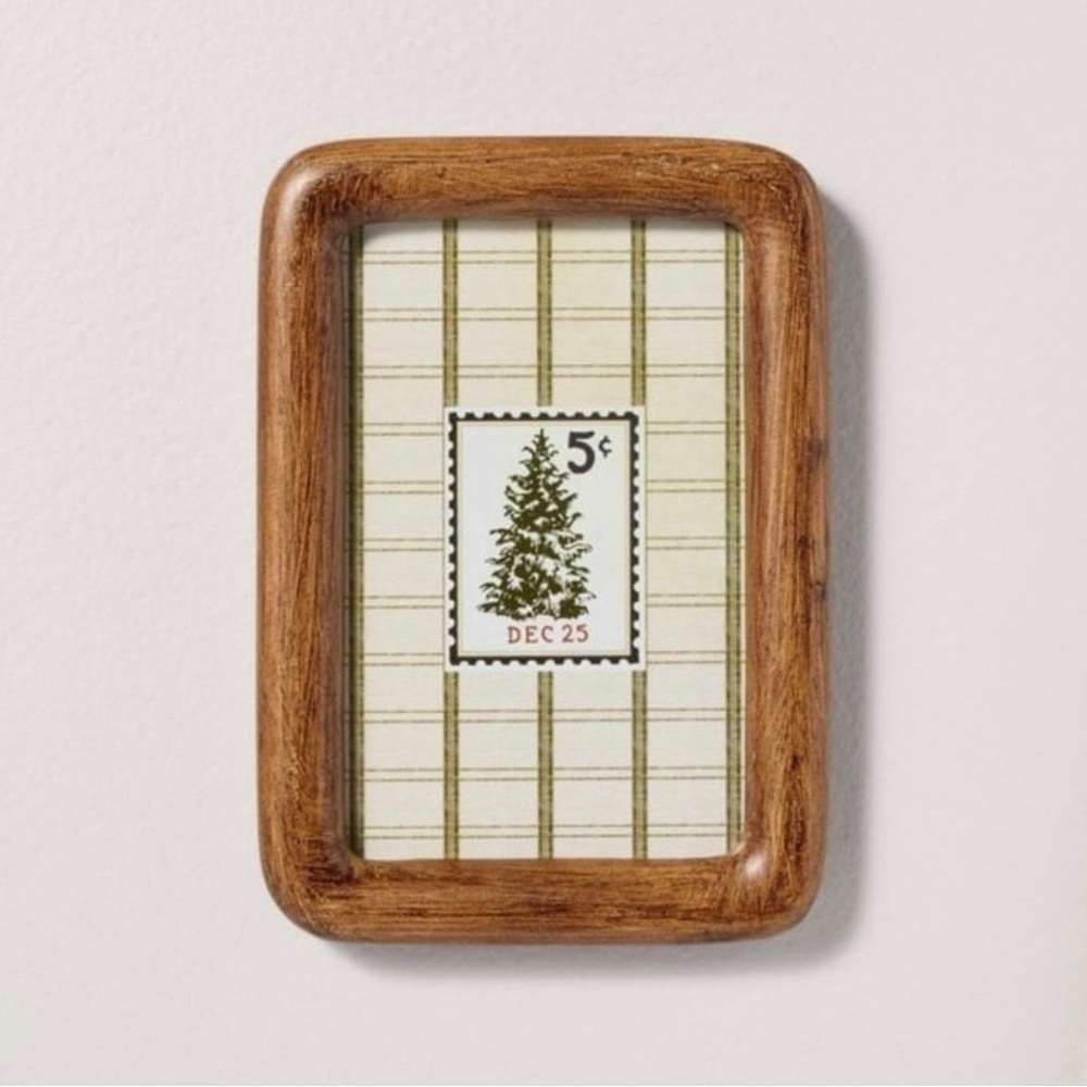 5"x7" Christmas Tree Stamp Framed Wall Art Hearth & Hand with Magnolia